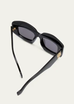 LoeweAnagram Acetate Rectangle Sunglasses
