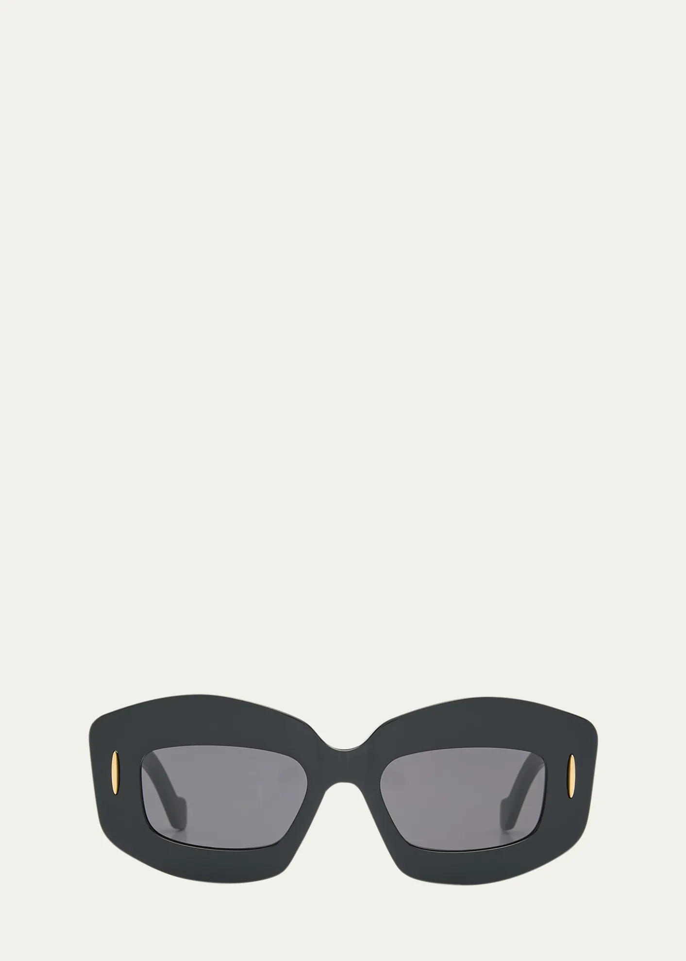 LoeweAnagram Acetate Rectangle Sunglasses
