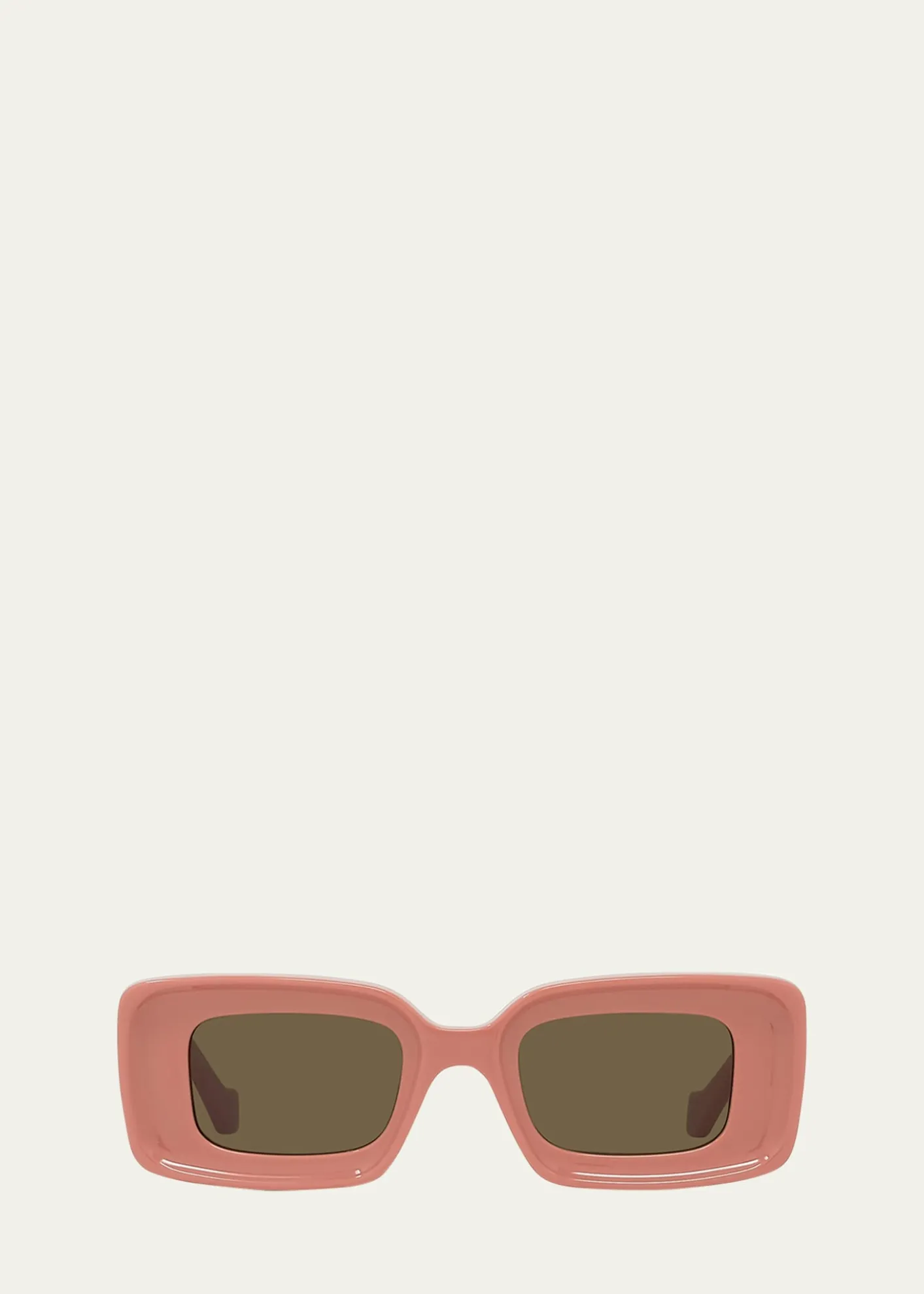 LoeweAnagram Beveled Acetate Rectangle Sunglasses