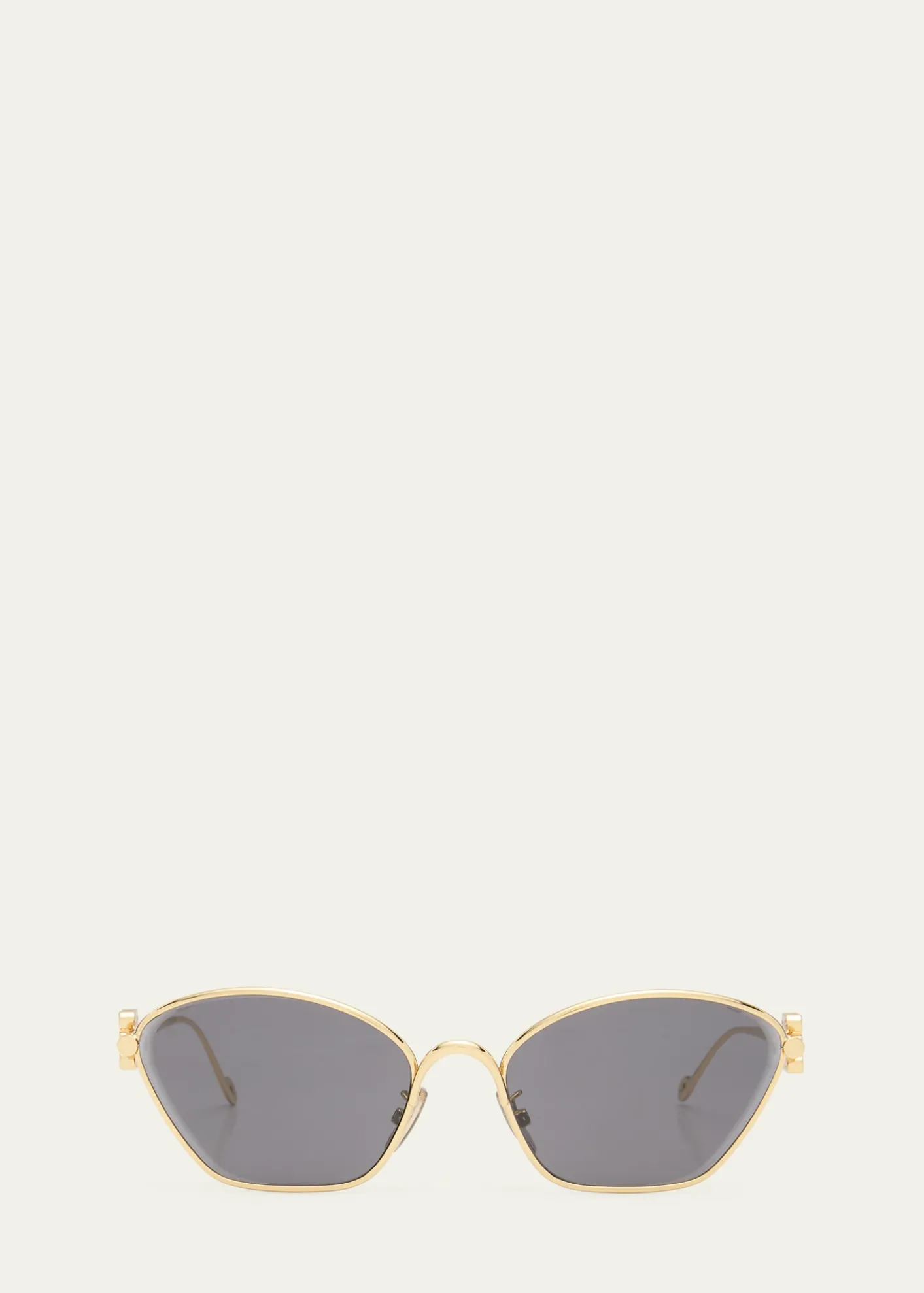 LoeweAnagram Golden Metal Cat-Eye Sunglasses