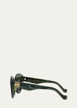 LoeweAnagram Acetate Butterfly Sunglasses