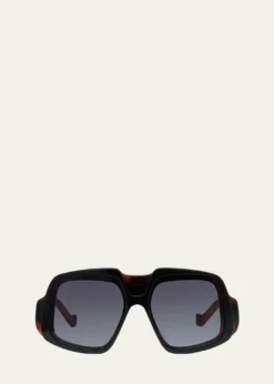 LoeweAnagram Acetate Shield Sunglasses