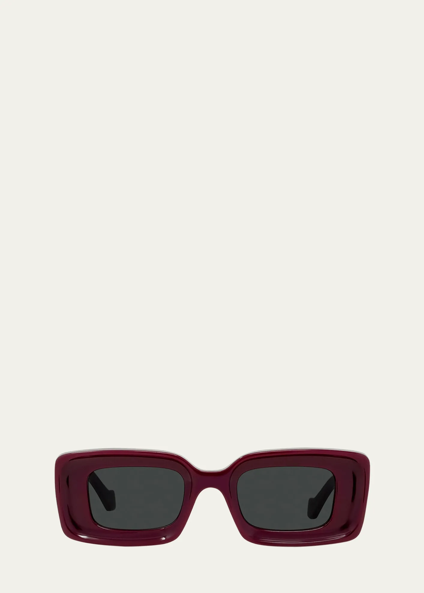 LoeweAnagram Beveled Acetate Rectangle Sunglasses