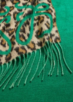 LoeweAnagram Leopard-Print Cashmere Scarf