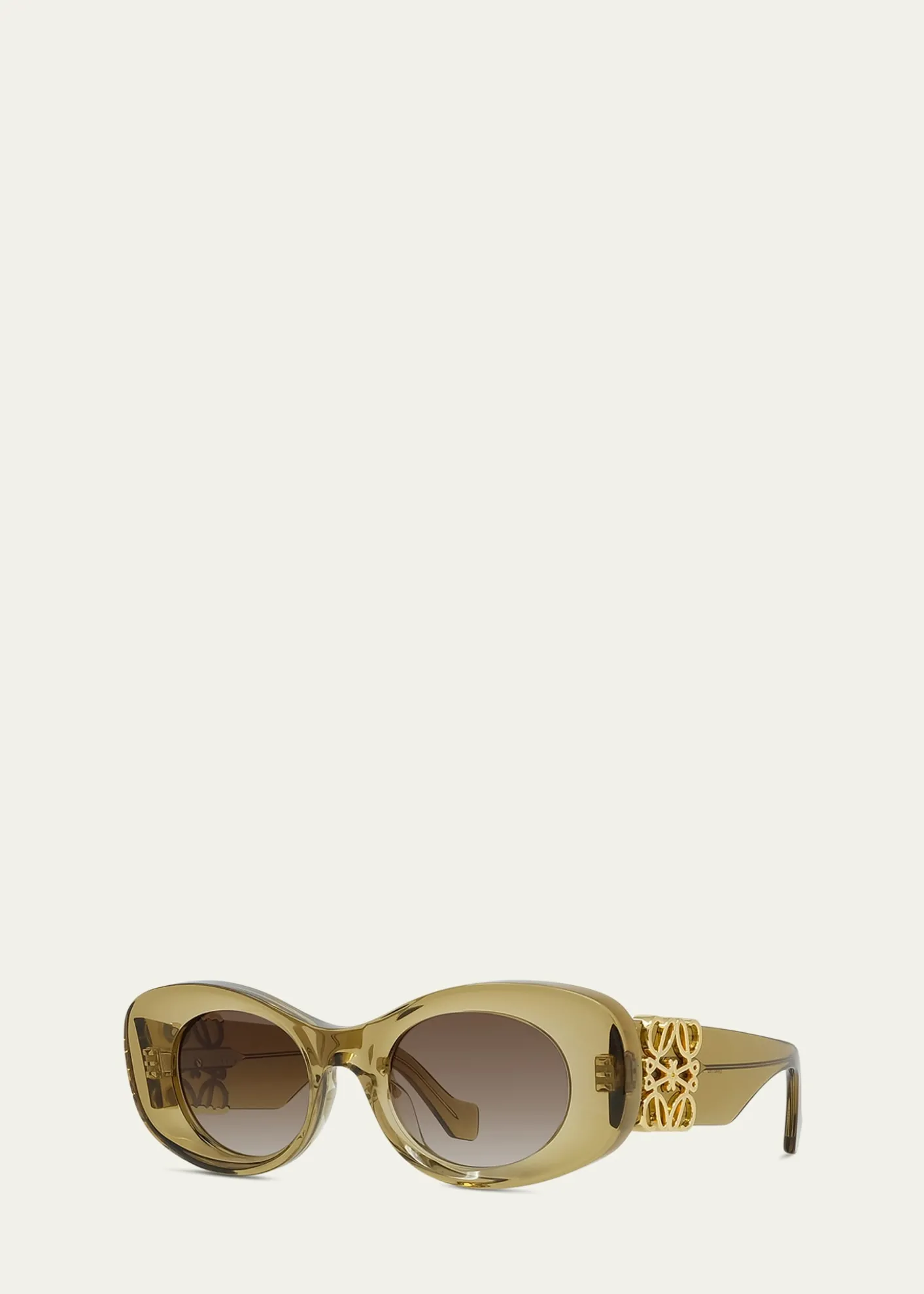 LoeweAnagram 49mm Oval Acetate Sunglasses