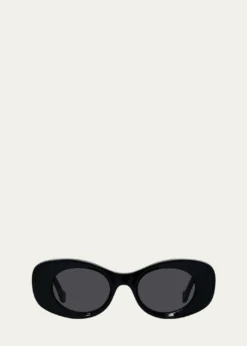 LoeweAnagram 49mm Oval Sunglasses