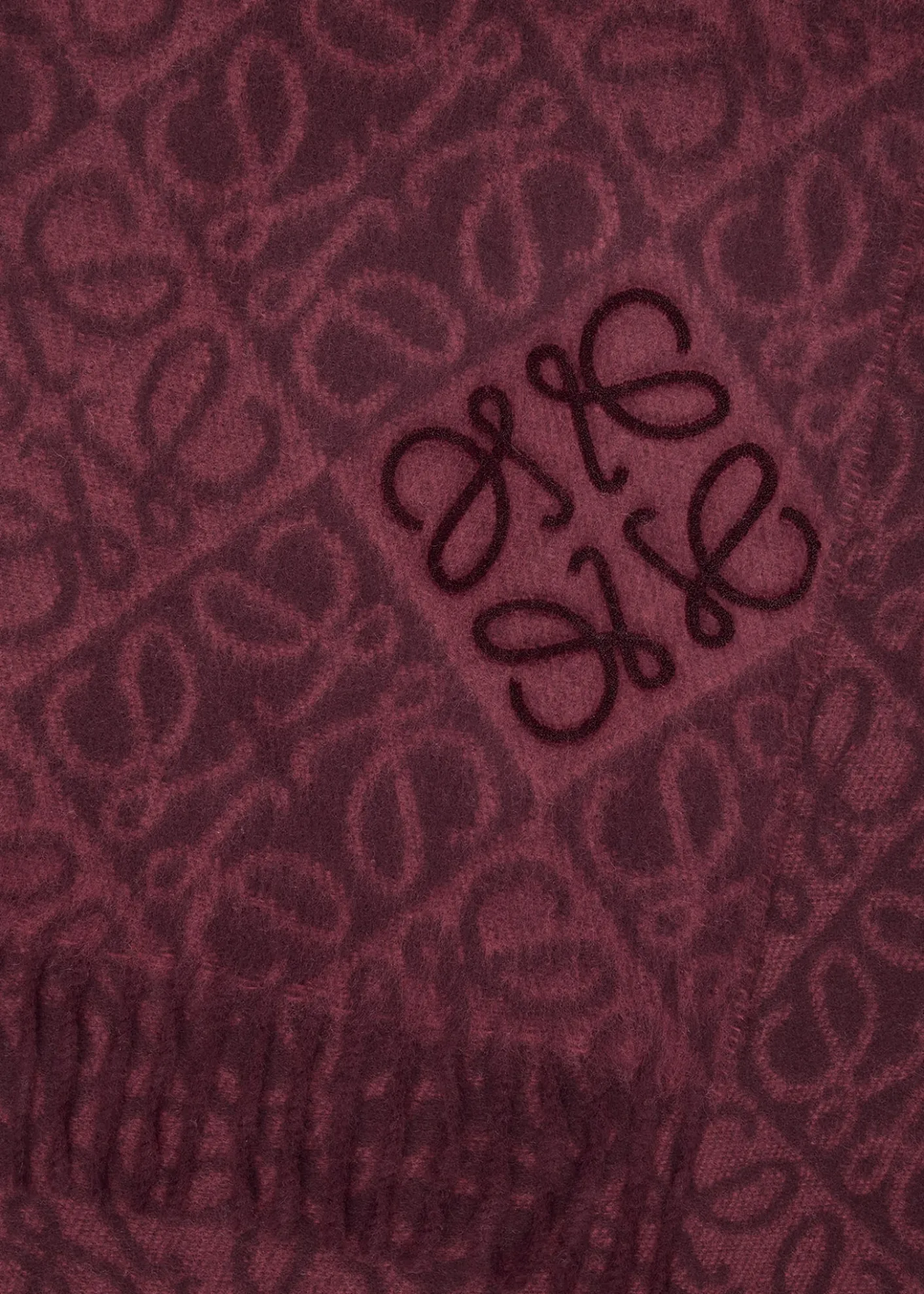LoeweAnagram-Print Wool Blend Scarf