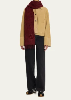 LoeweAnagram-Print Wool Blend Scarf