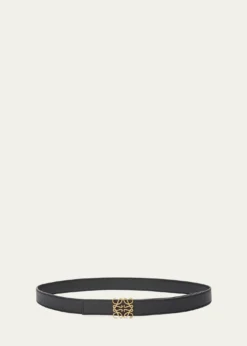 LoeweAnagram Reversible Grained Leather Belt