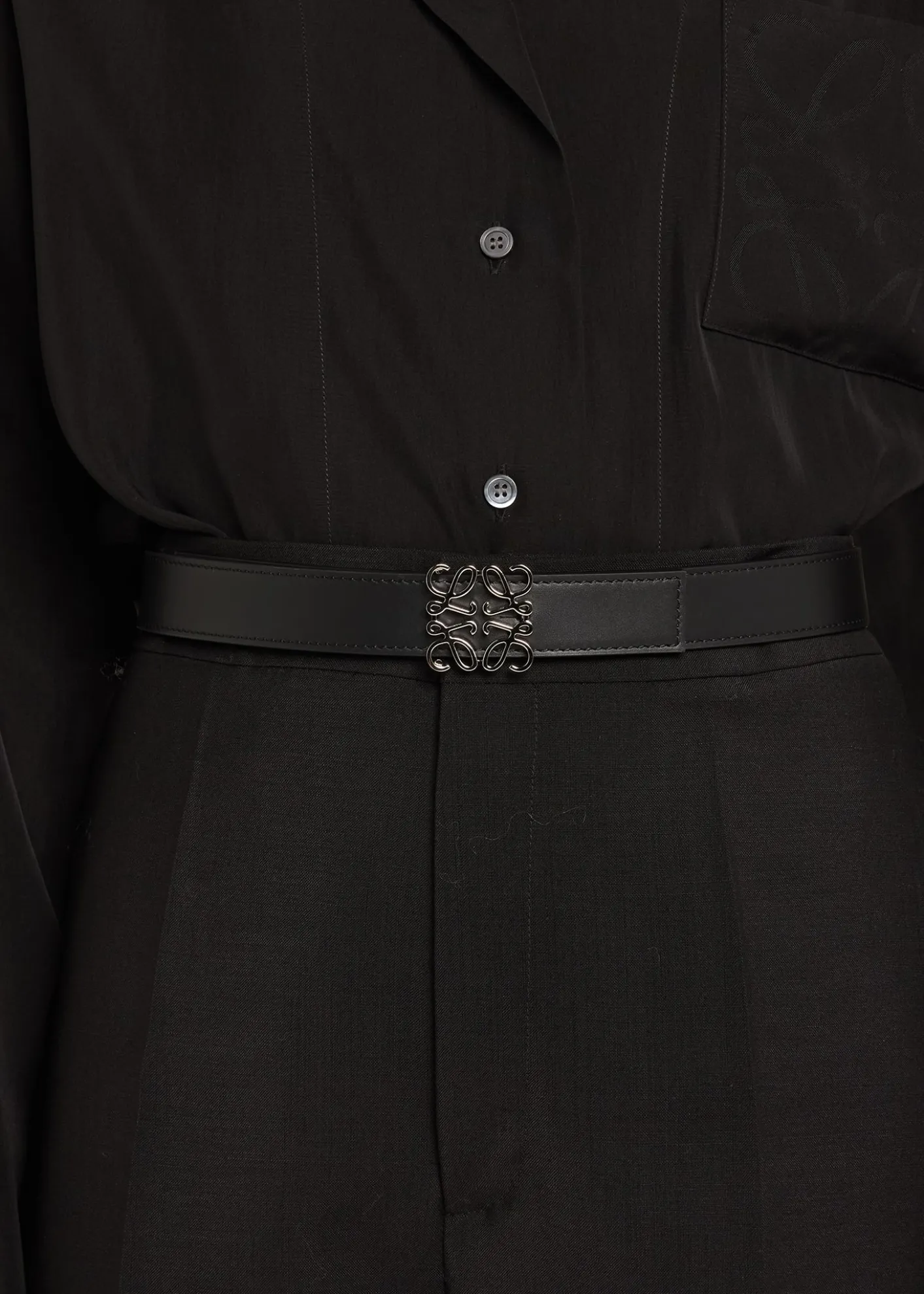 LoeweAnagram Reversible Leather Belt