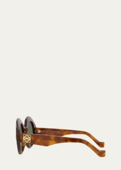 LoeweAnagram Round Acetate Sunglasses