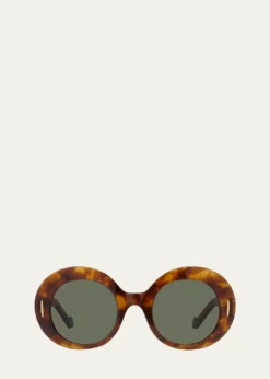 LoeweAnagram Round Acetate Sunglasses