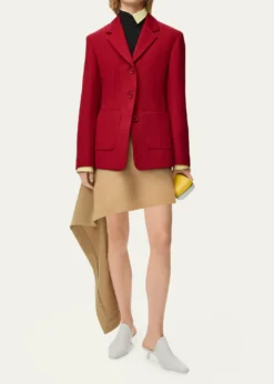 LoeweAsymmetric Drape Mini Skirt