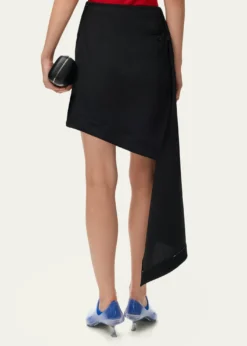 LoeweAsymmetric Drape Mini Skirt