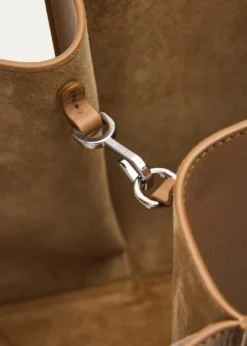 LoeweBilbao Leather Bucket Bag