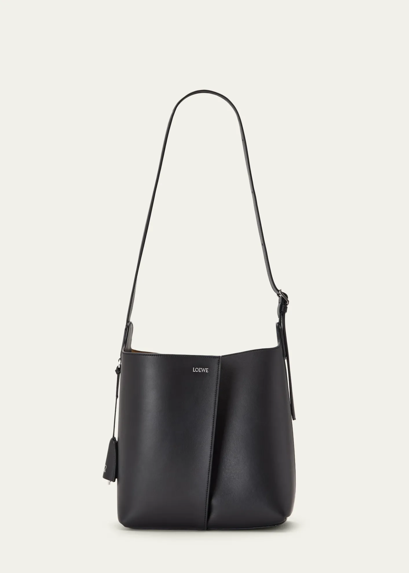 LoeweBilbao Leather Bucket Bag