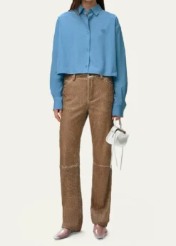 LoeweCotton Poplin Boxy Button-Down Shirt