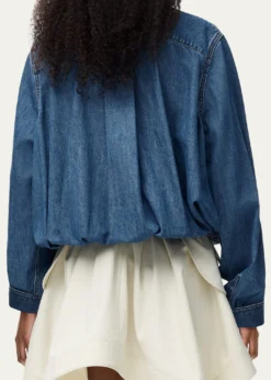 LoeweDenim Belted Balloon Shirt