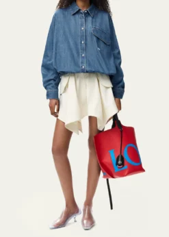 LoeweDenim Belted Balloon Shirt