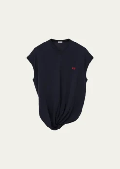 LoeweDraped V-Neck Sweater Vest