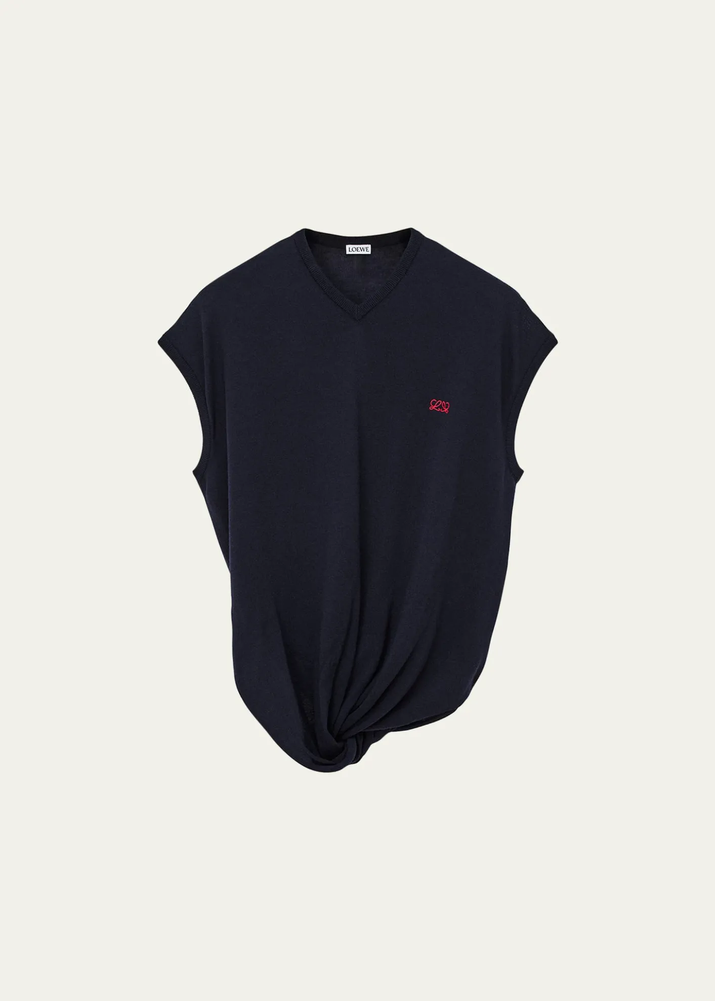 LoeweDraped V-Neck Sweater Vest