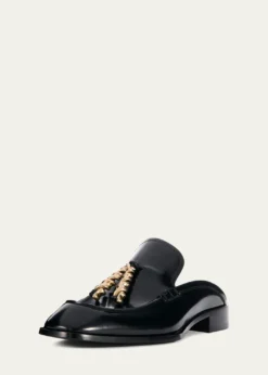 LoeweEdge Leather Loafer Mules