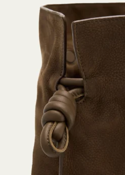 LoeweFlamenco Clutch Bag in Nubuck Leather