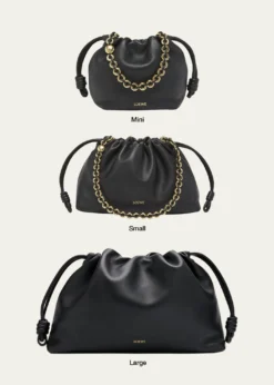 LoeweFlamenco Large Napa Lambskin Shoulder Bag
