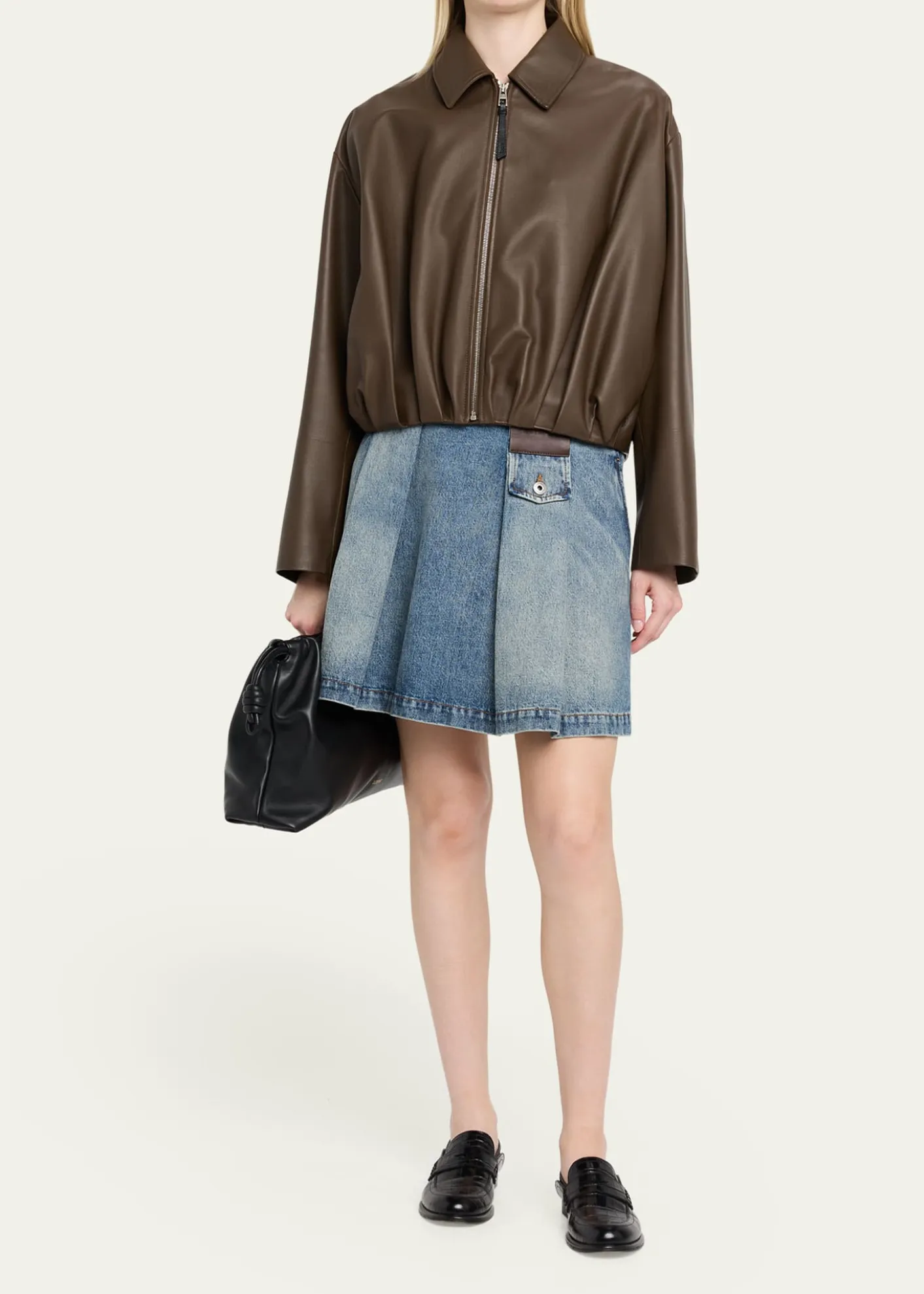 LoeweFlamenco Large Shoulder Bag in Nappa Leather