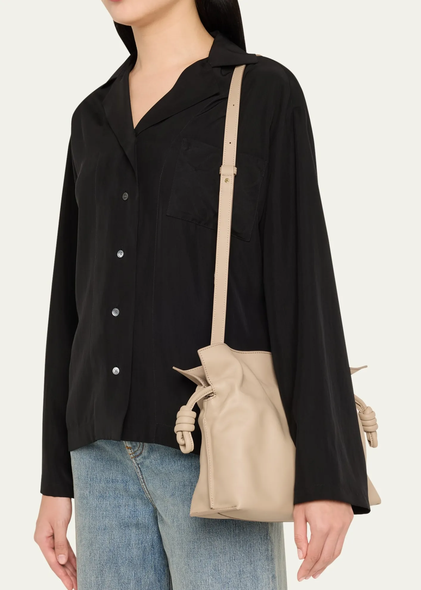 LoeweFlamenco Medium Clutch Bag in Nappa Leather