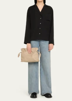 LoeweFlamenco Medium Clutch Bag in Nappa Leather