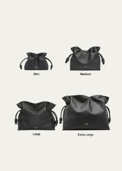 LoeweFlamenco Medium Clutch Bag in Napa Leather