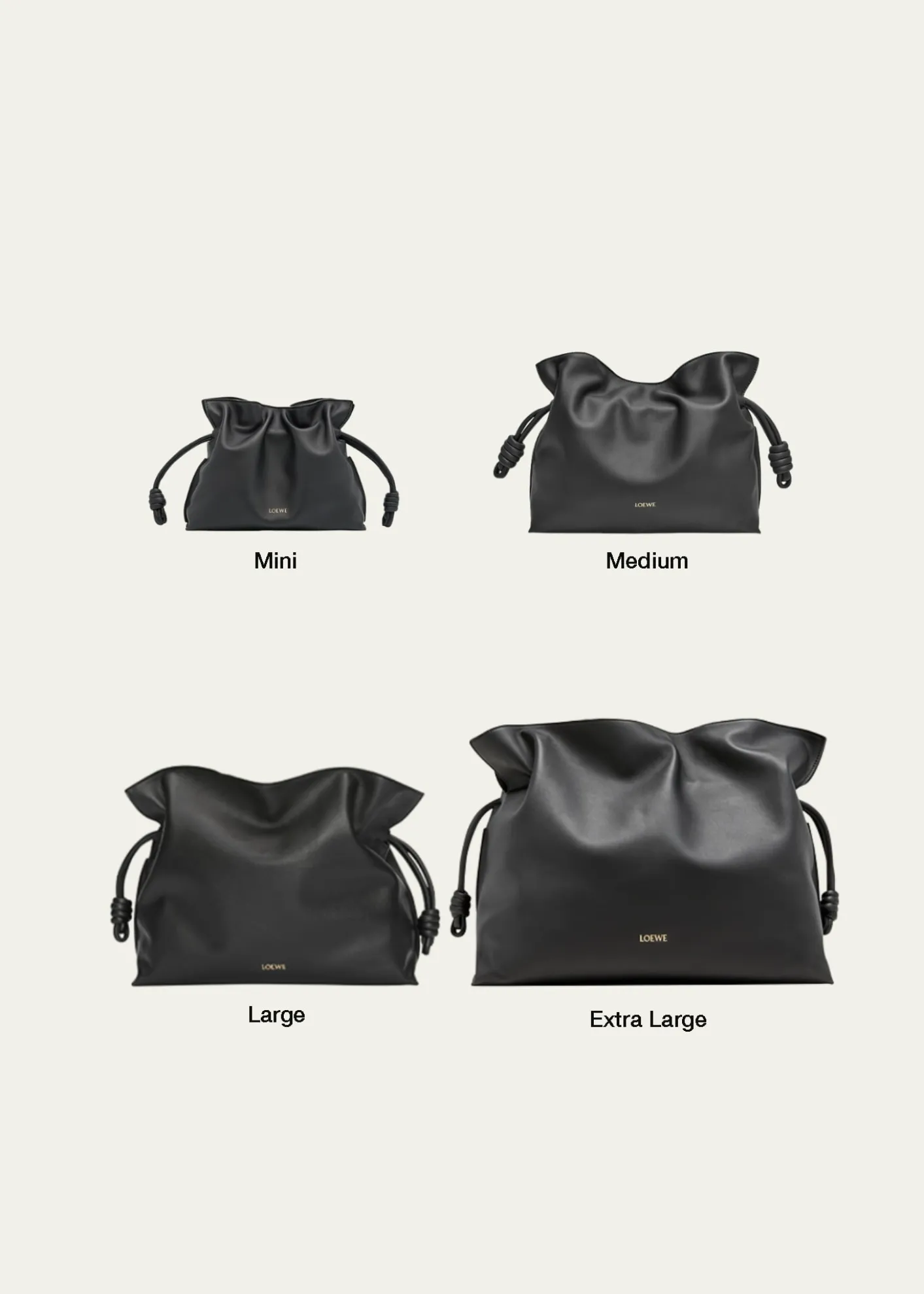 LoeweFlamenco Medium Clutch Bag in Napa Leather