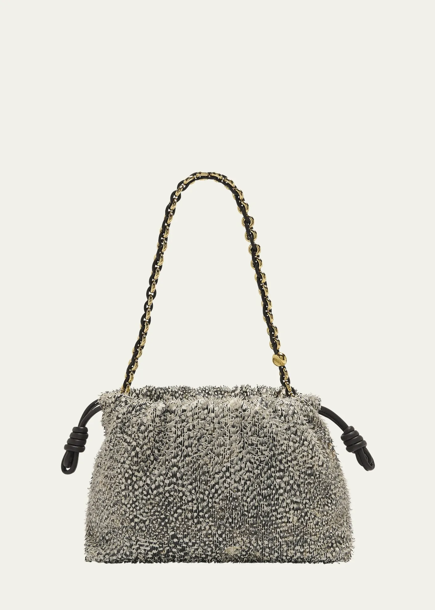 LoeweFlamenco Medium Shoulder Bag in Feathered Leather
