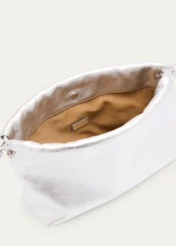 LoeweFlamenco Metallic Leather Shoulder Bag