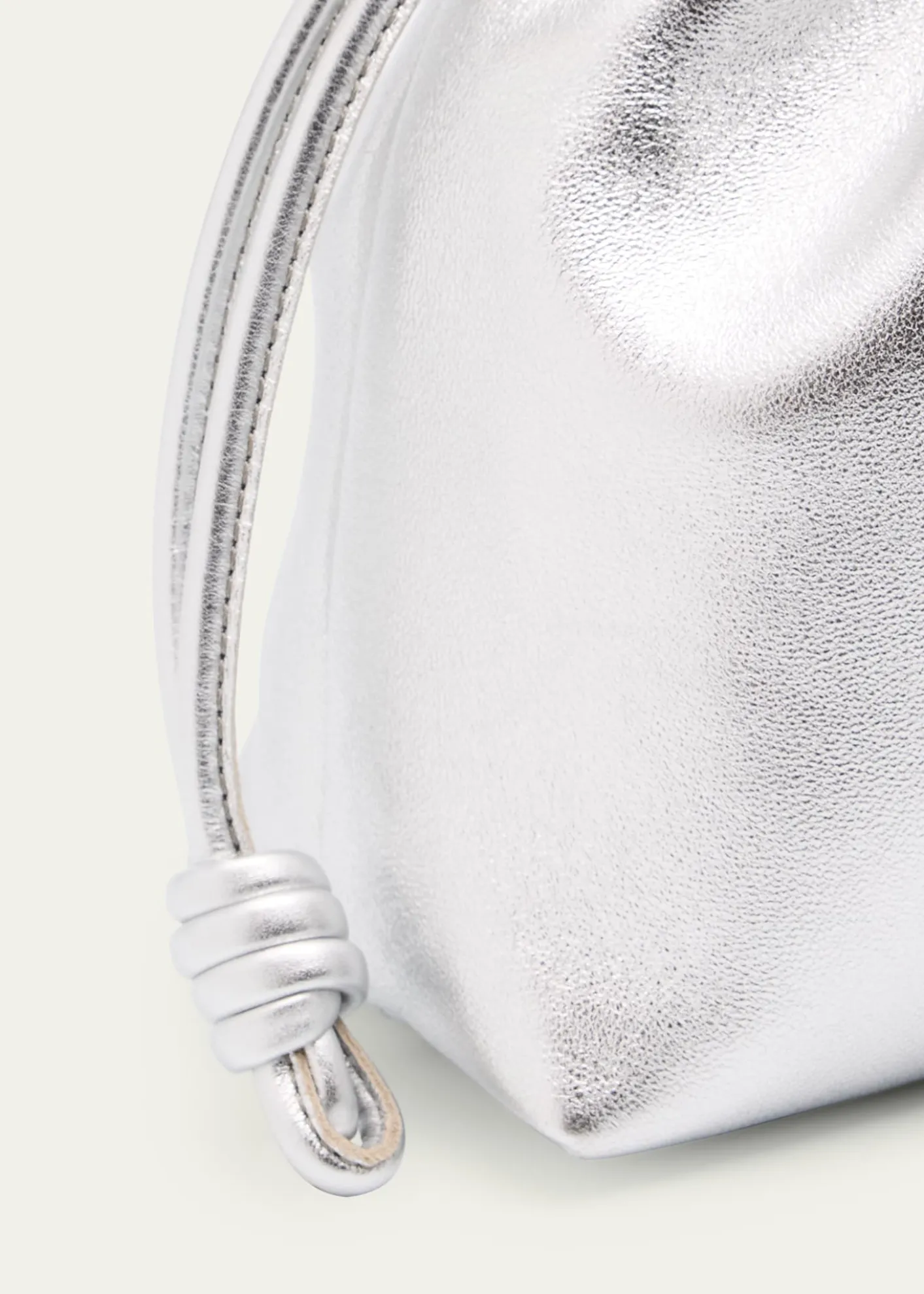 LoeweFlamenco Metallic Leather Shoulder Bag
