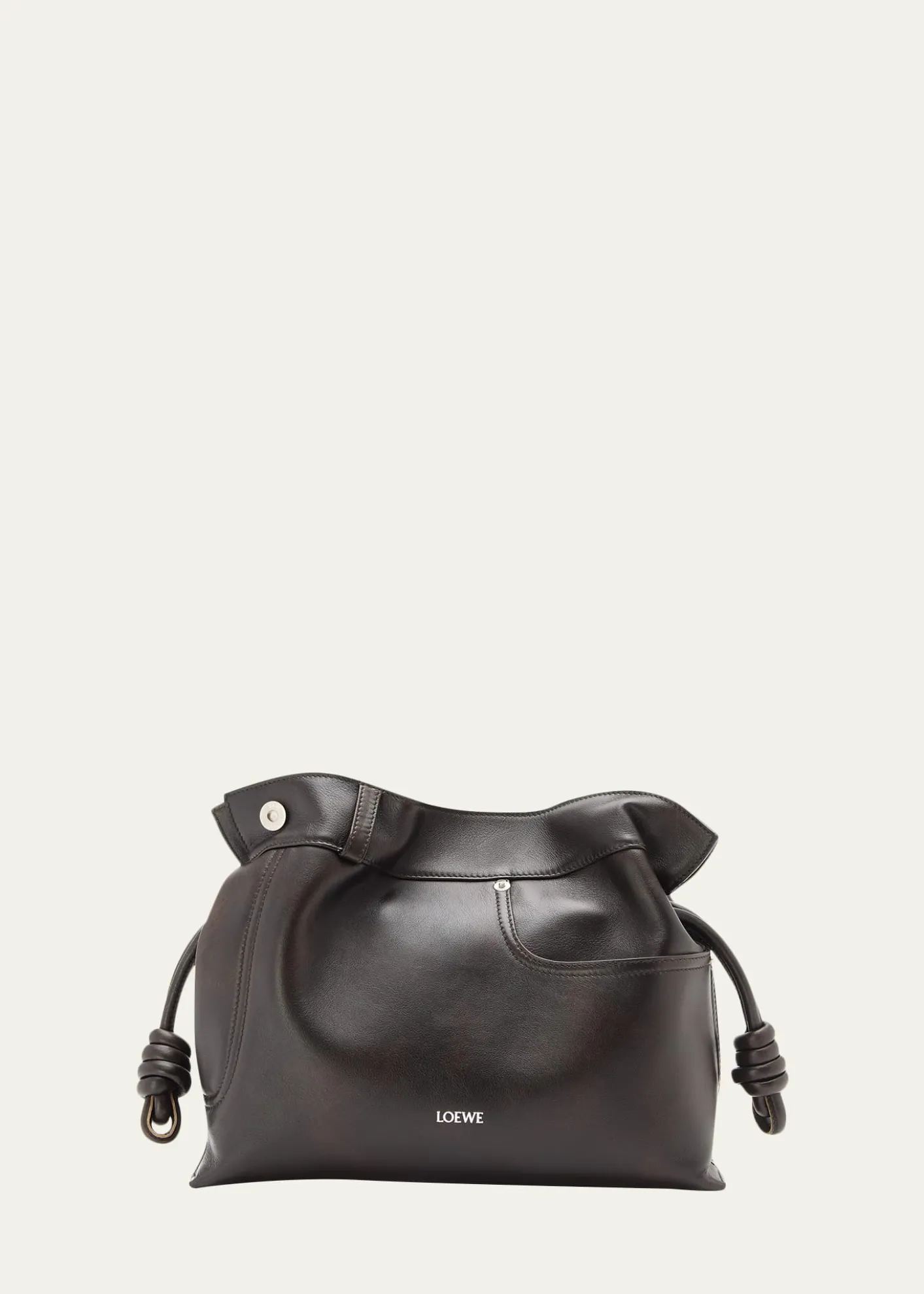 LoeweFlamenco Panta Clutch Bag in Leather