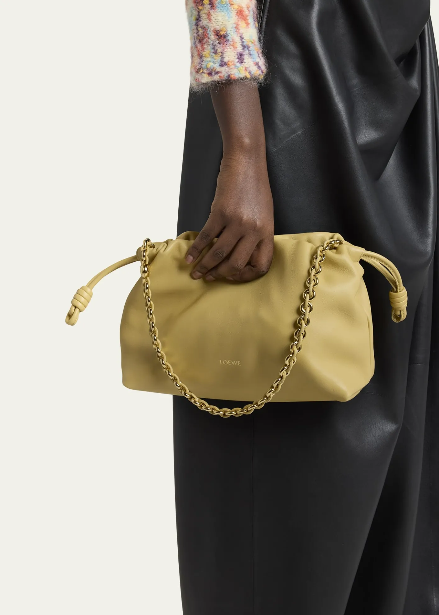 LoeweFlamenco Small Shoulder Bag in Napa Leather