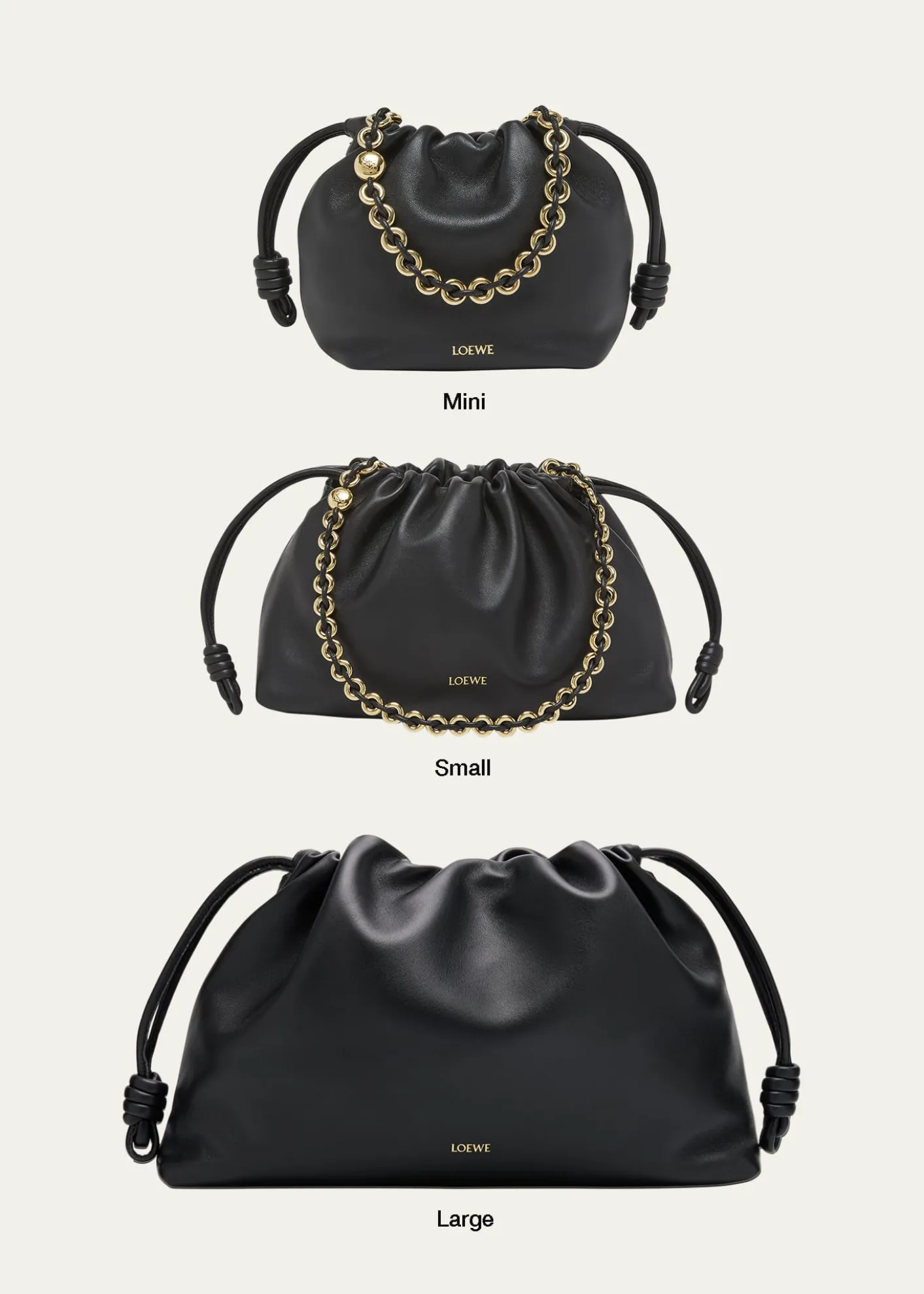 LoeweFlamenco Small Shoulder Bag in Napa Leather