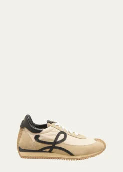 LoeweFlow Runner Suede and Leather Sneakers