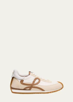 LoeweFlow Runner Suede and Leather Sneakers