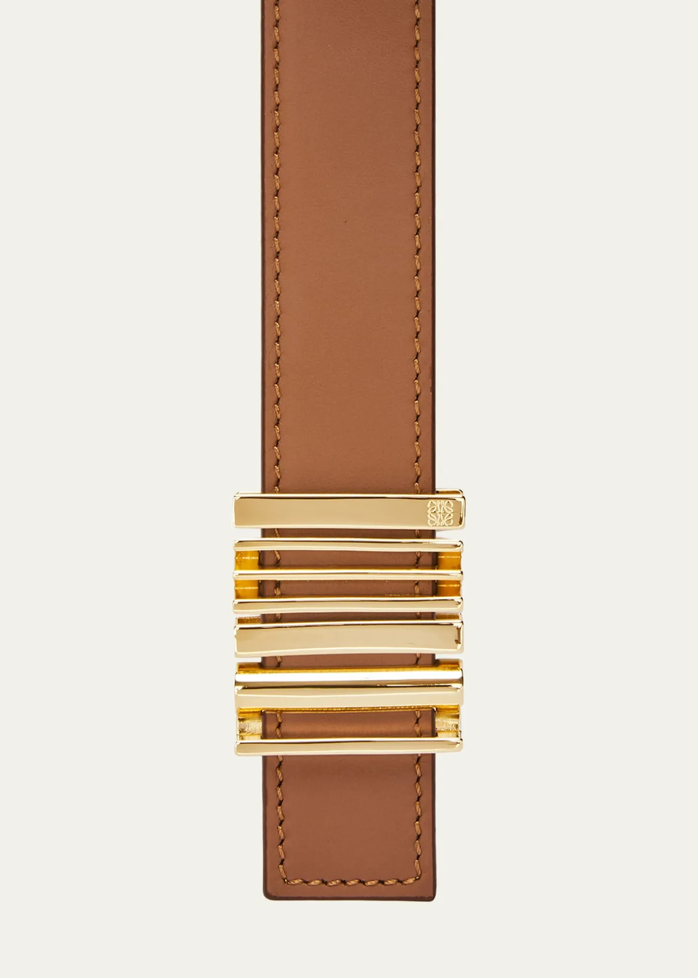 LoeweGraphic Buckle Leather Belt