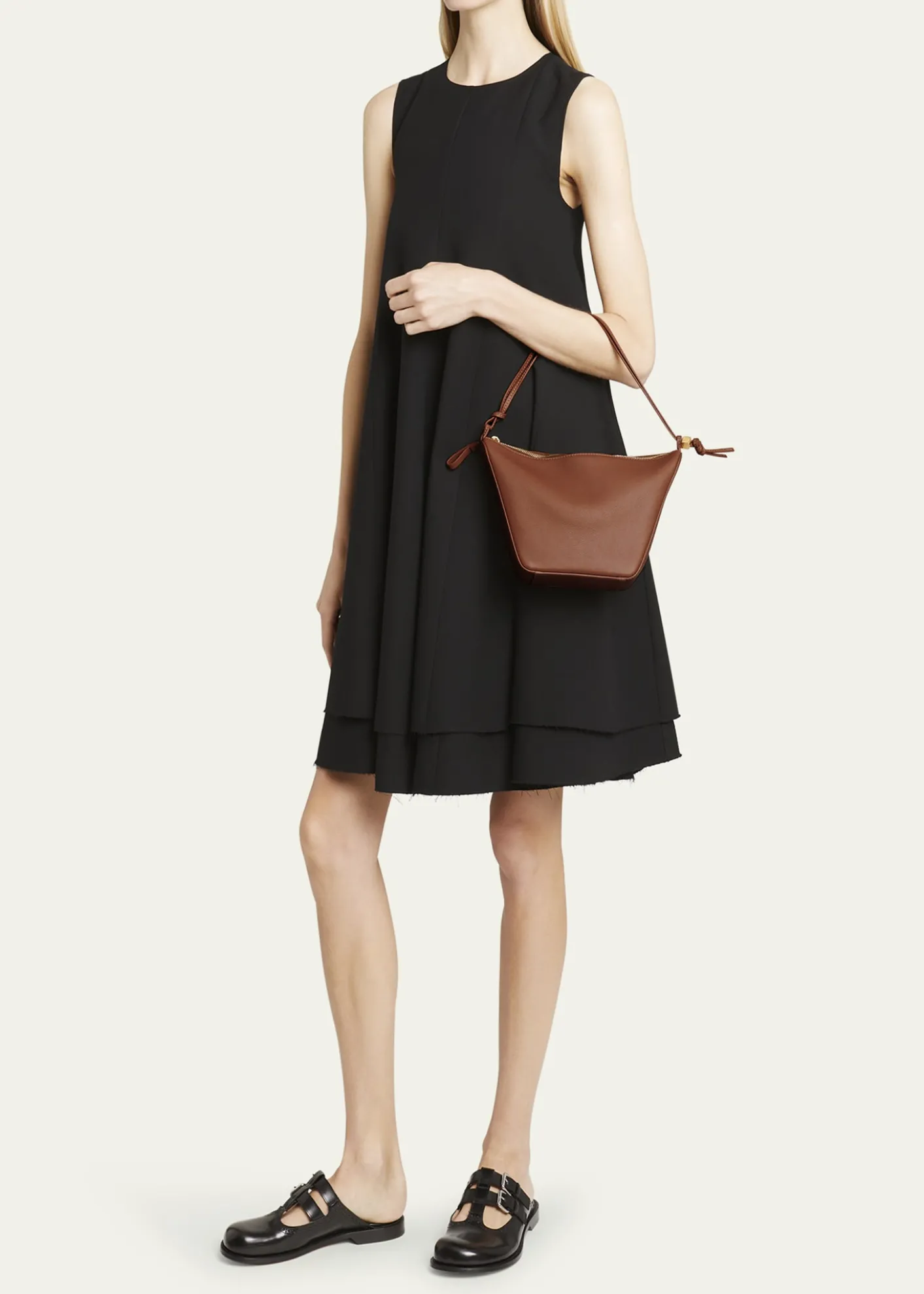 LoeweHammock Hobo Bag in Leather