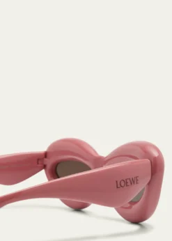 LoeweInflated Pink Acetate Cat-Eye Sunglasses