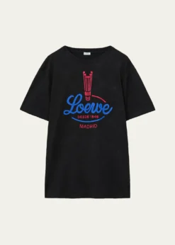 LoeweLogo-Print Cotton-Blend T-Shirt