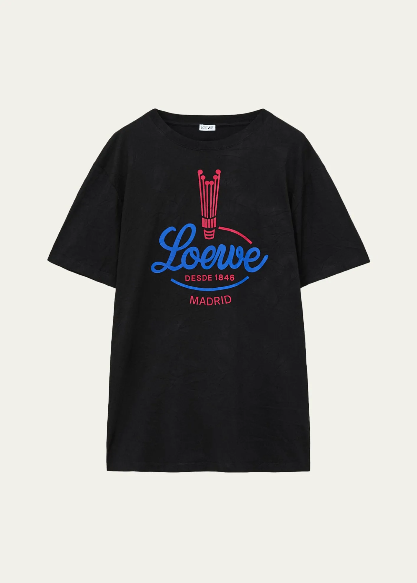 LoeweLogo-Print Cotton-Blend T-Shirt