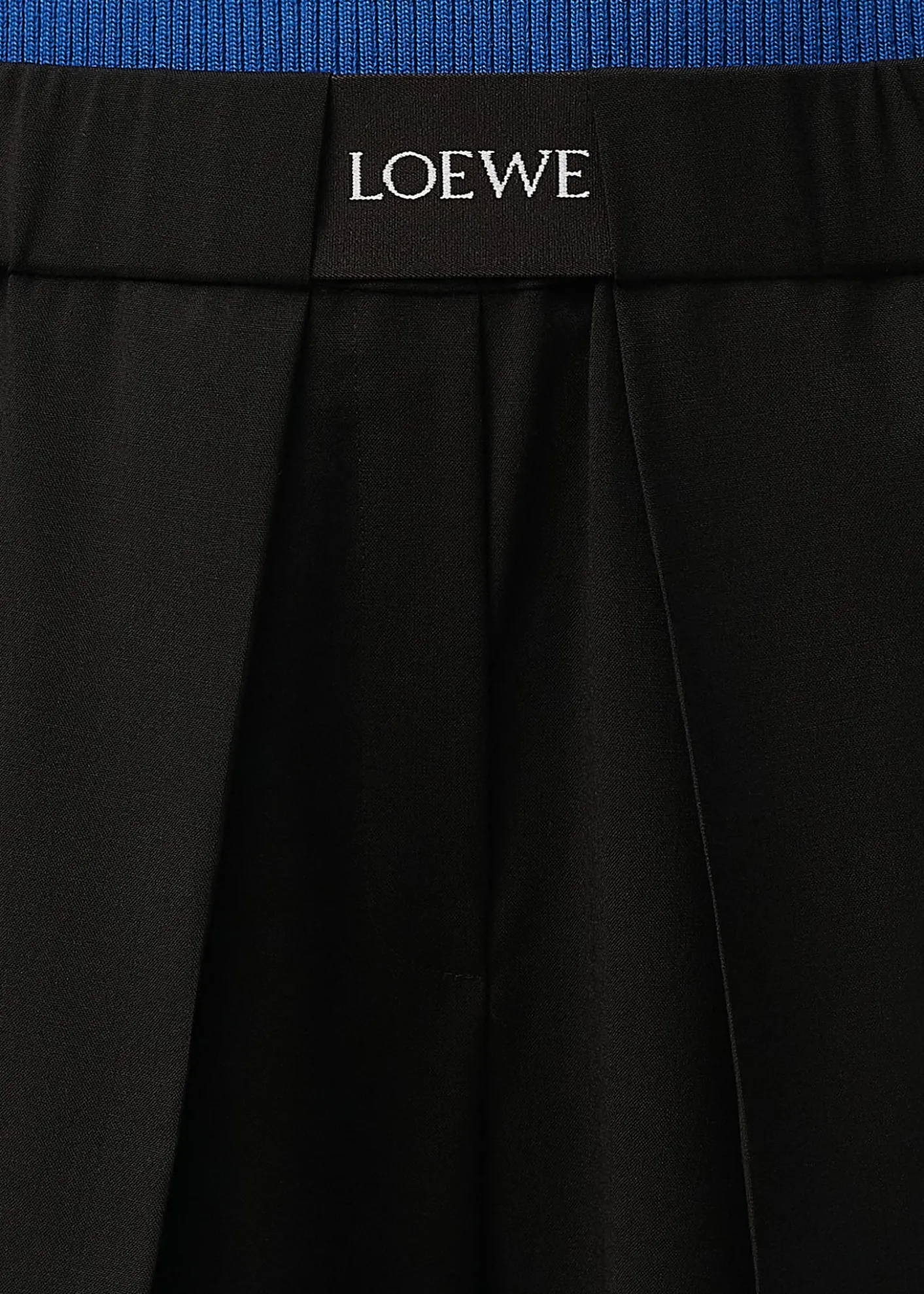LoeweLogo Waist Asymmetric Pleated Pants