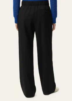 LoeweLogo Waist Asymmetric Pleated Pants