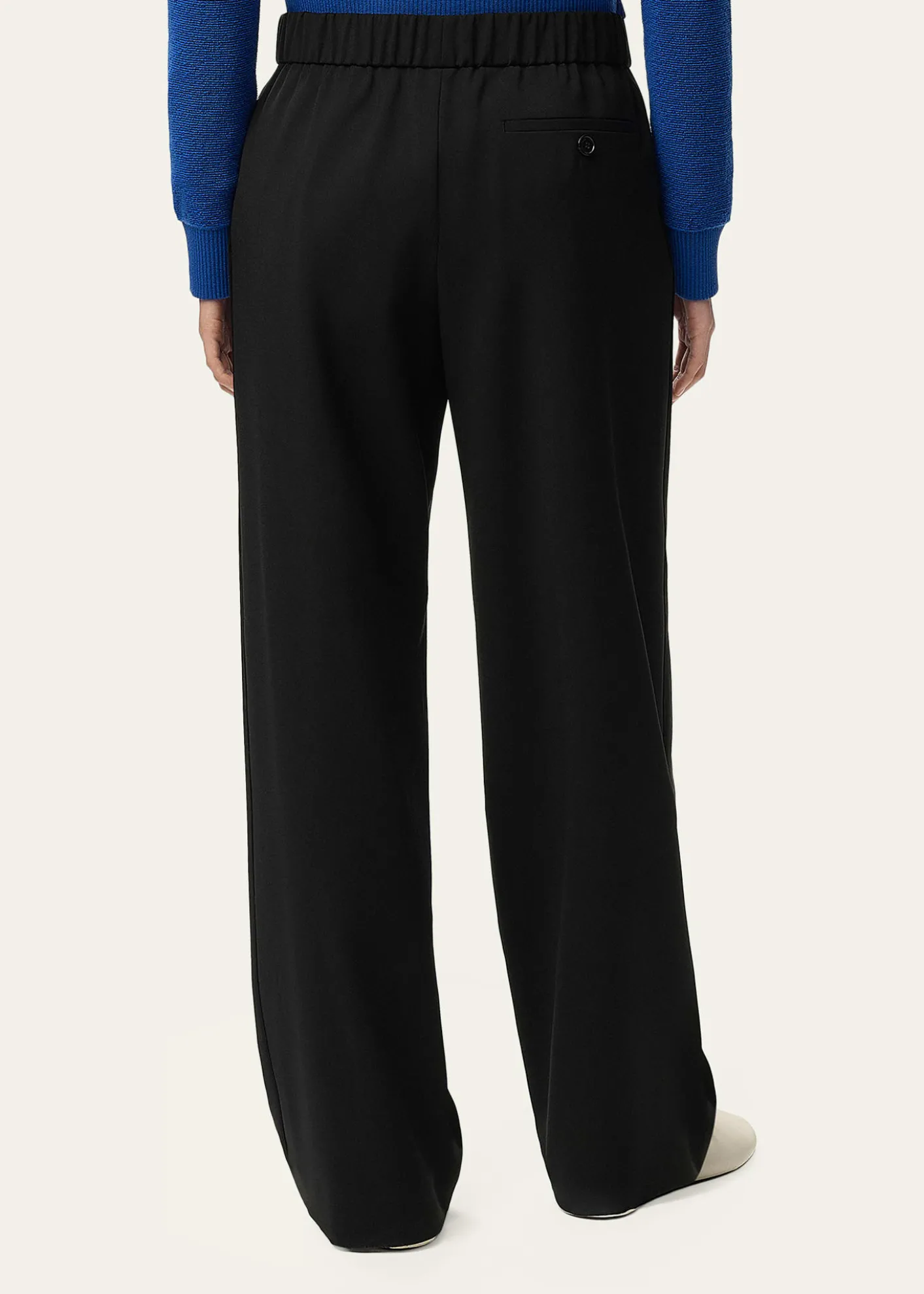 LoeweLogo Waist Asymmetric Pleated Pants