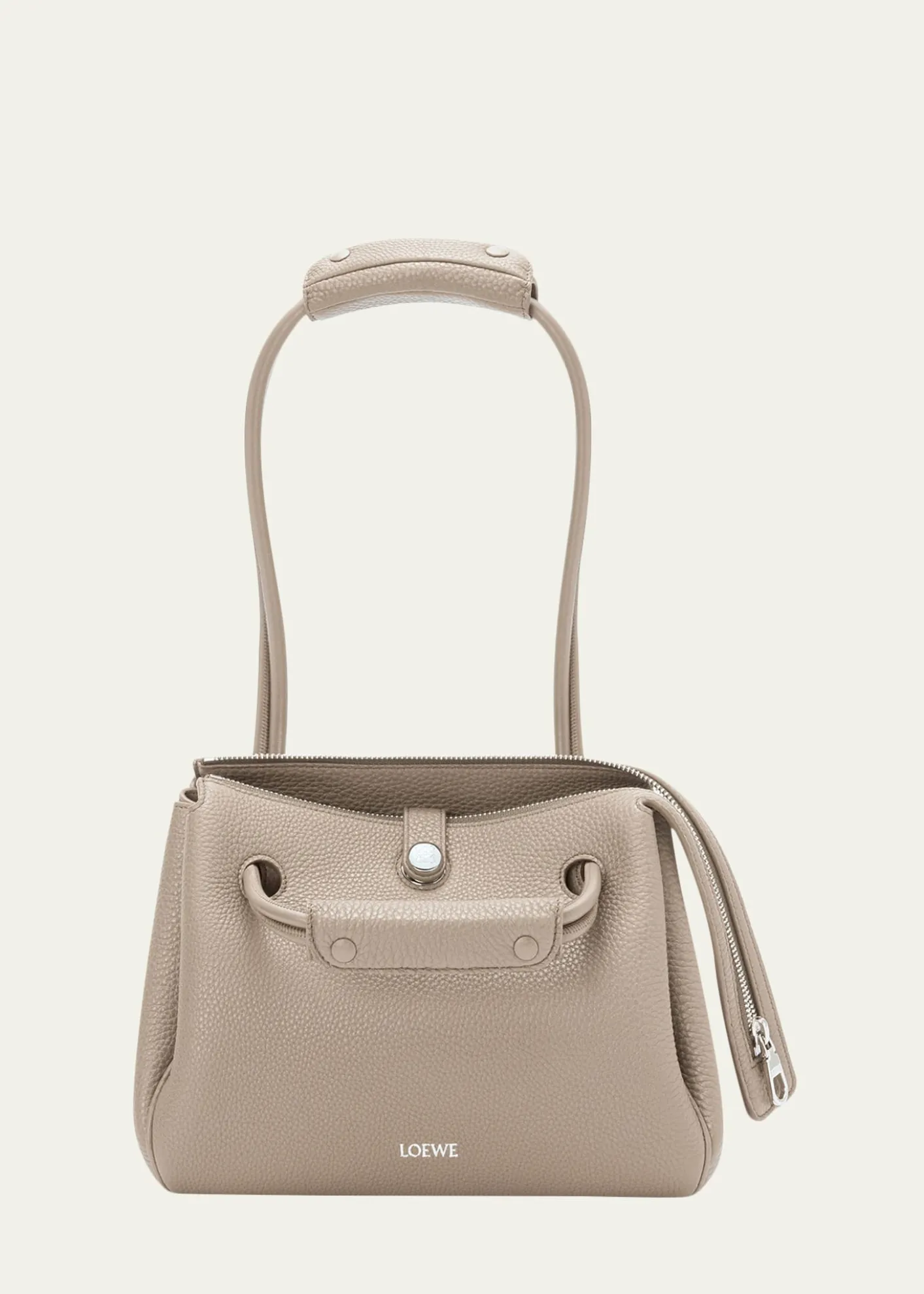 LoeweMadrid Small Trapeze Shoulder Bag in Grain Leather